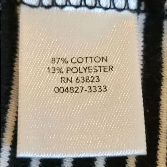 Christopher & Banks Purple and Black 3/4 Sleeve Striped Top Size XL - Picture 8 of 8